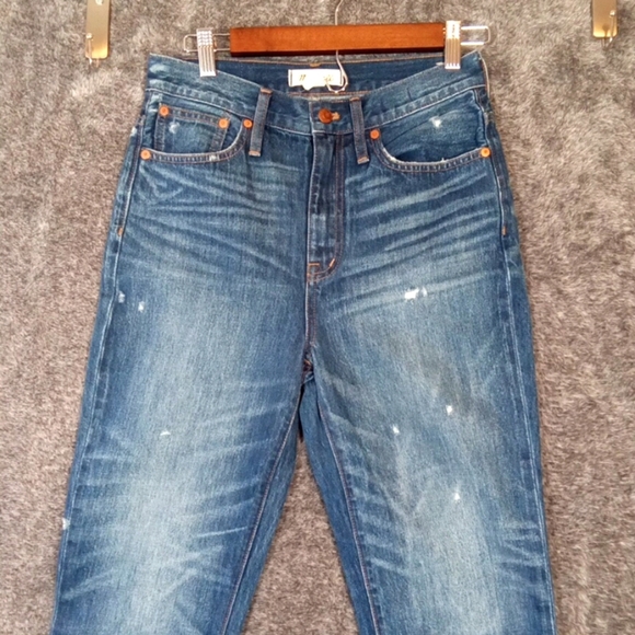Madewell Classic Straught Jeans In Croston Wash Old School Womens 26 - Picture 3 of 13